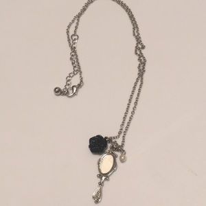 Mirror charm necklace